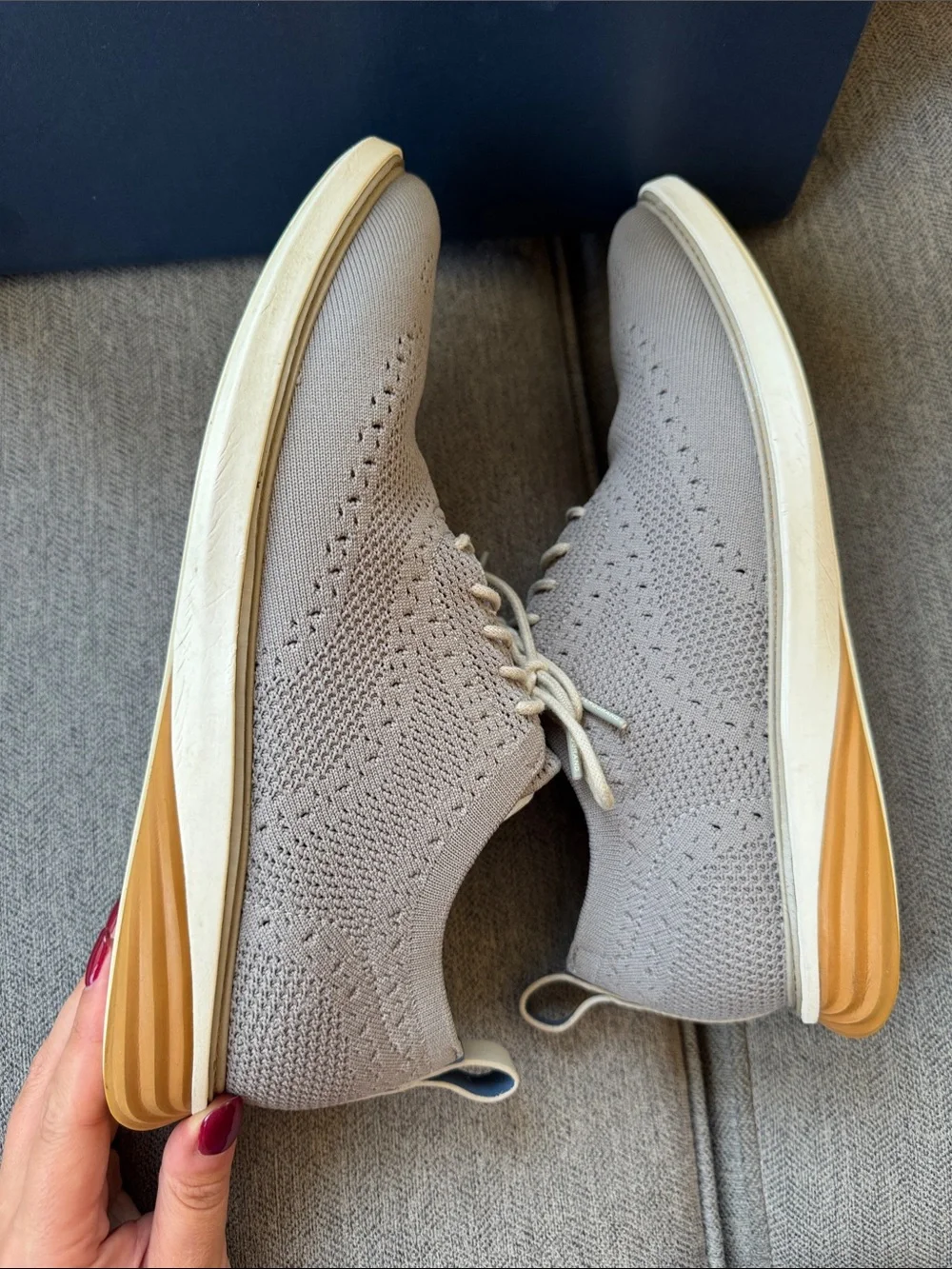 Cole Haan knit wingtip